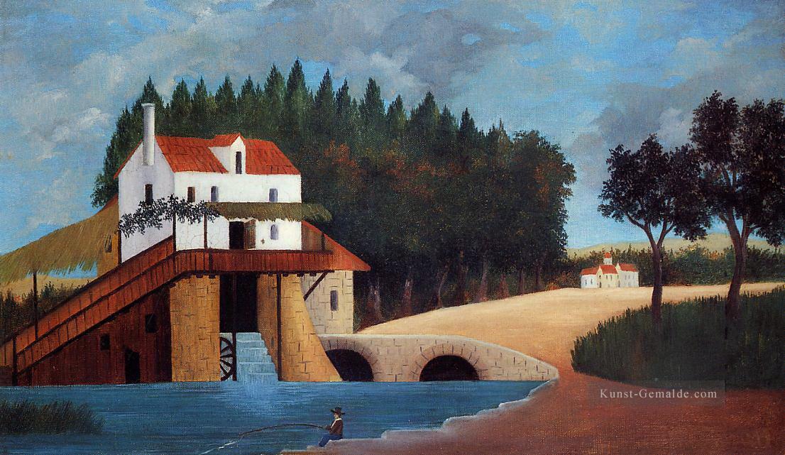 Die Mühle Le Moulin Henri Rousseau Post Impressionismus Naive Primitivismus Ölgemälde